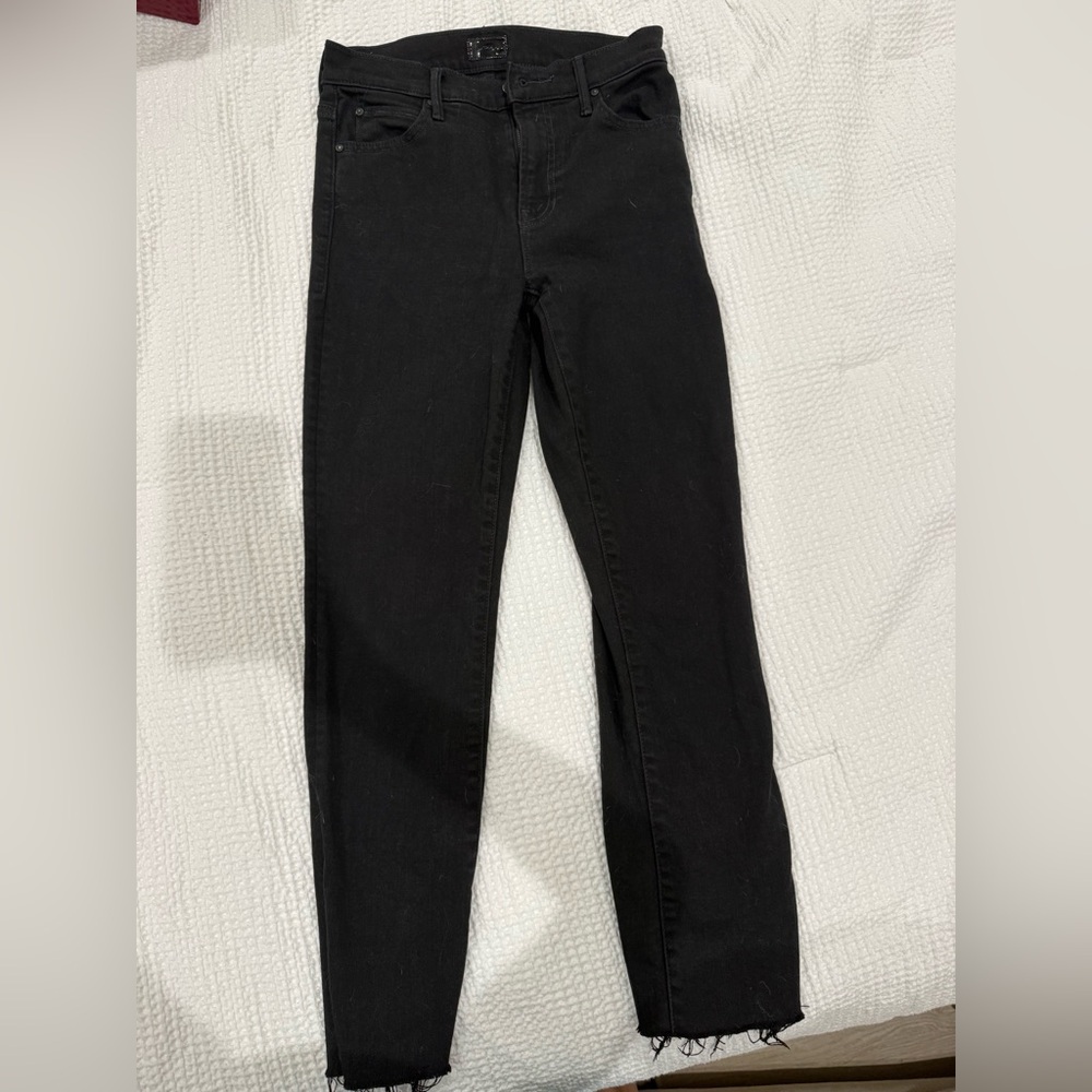 MOTHER Women's Black Skinny Jeans